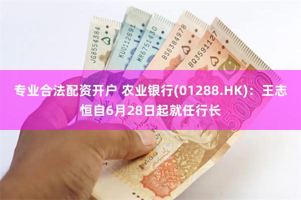 专业合法配资开户 农业银行(01288.HK)：王志恒自6月28日起就任行长