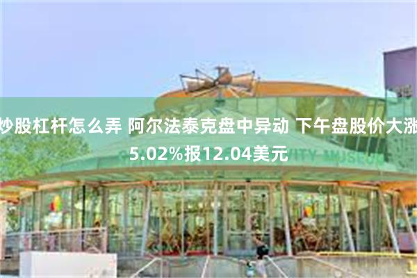 炒股杠杆怎么弄 阿尔法泰克盘中异动 下午盘股价大涨5.02%报12.04美元